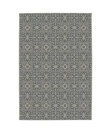 CARLTON Tapis relax 160x230cm Sable & Anthracite