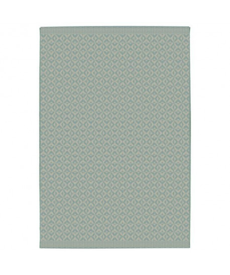 CARLTON Tapis relax 160x230cm Bleu spa & Laine Croisé