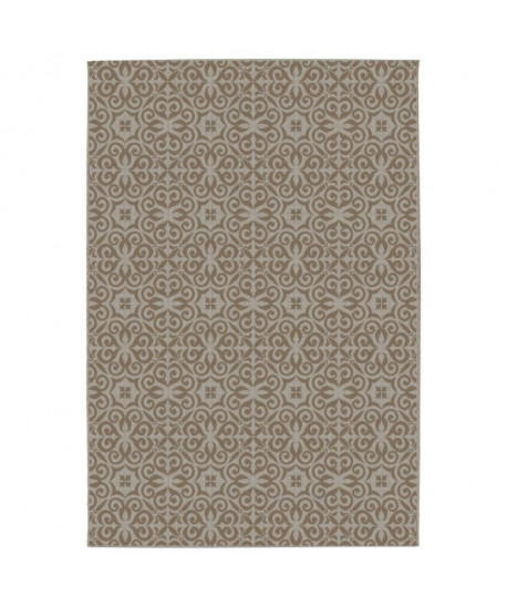 CARLTON Tapis relax 120x170cm Laine & Mink Rayure