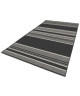 CARLTON Tapis relax 160x230cm Noir & Laine Rayure