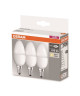 OSRAM Lot de 3 Ampoules LED E14 flamme dépolie 5,3 W équivalent a 40 W blanc chaud