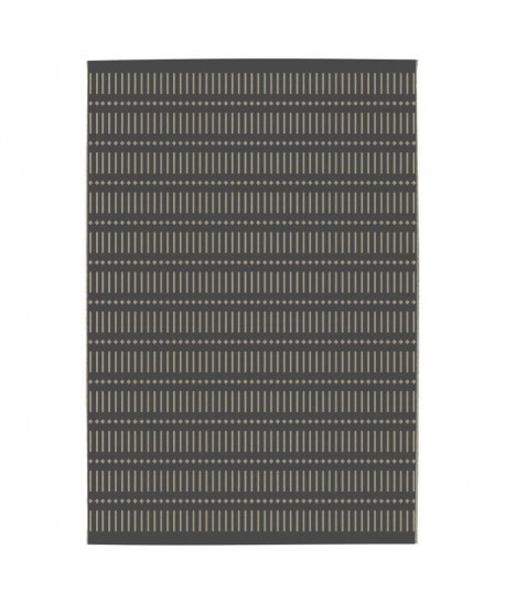 CARLTON Tapis relax 160x230cm Anthracite & Sable