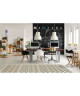 CARLTON Tapis de salon Relax 160X230cm  Laine/Noir