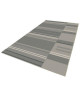 CARLTON Tapis relax 120x170cm Sable & Anthracite Rayure