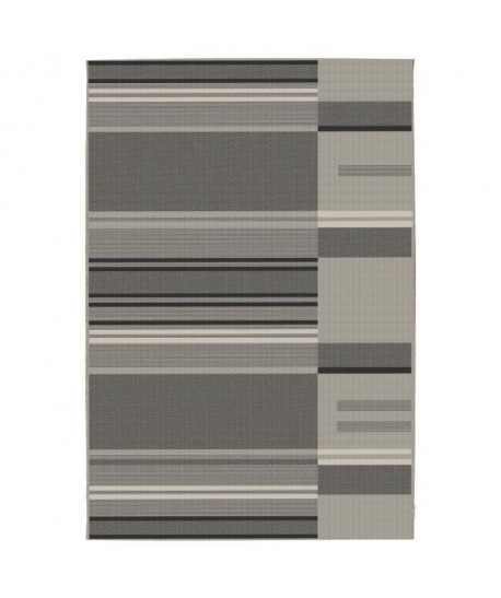 CARLTON Tapis relax 120x170cm Laine & Noir