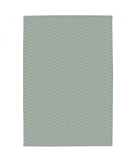 CARLTON Tapis relax 120x170cm Bleu spa & Laine Croisé