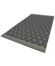 CARLTON Tapis relax 120x170cm Anthracite Croisé