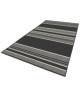 CARLTON Tapis relax 120x170cm Noir & Laine Rayure