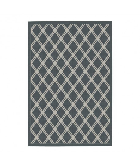 CARLTON Tapis relax 120x170cm Anthracite & Sable