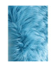 Tapis imitation peau de bete Cocooning 55x80 cm bleu