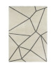 CONTINENTAL Tapis de salon laineux 160X230 cm Creme et Gris