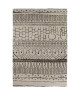 ASMA Tapis de salon style Berbere en polypropylene laineux  160x230 cm  Beige et Chocolat