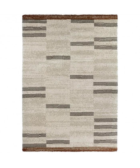 CONTINENTAL Tapis de salon laineux 160X230 cm Beige/brique