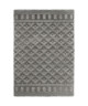 CONTINENTAL Tapis de salon laineux 120X170 cm Gris clair/Gris foncé