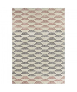 CONTINENTAL Tapis de salon laineux 120X170 cm Creme/rose camée