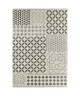 CONTINENTAL Tapis de salon laineux 120X170 cm Gris foncé/Gris clair