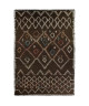 ASMA Tapis de salon style Berbere en polypropylene laineux  120x170 cm  Chocolat