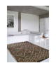 ASMA Tapis de salon style Berbere en polypropylene laineux  120x170 cm  Chocolat