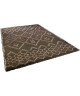 ASMA Tapis de salon style Berbere en polypropylene laineux  120x170 cm  Chocolat