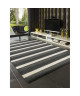 CONTINENTAL Tapis de salon laineux 120X170 cm Gris/Creme