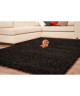 RELAX Tapis de salon Shaggy noir 120x160 cm