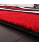 DIAMOND tapis de salon 80 x150 cm rouge, noir et blanc