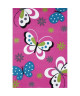 BUTTERFLY Tapis pour enfant 120x170 cm fuchsia, blanc et turquoise