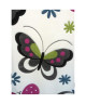 BUTTERFLY Tapis pour enfant 120x170 cm blanc, gris et rose