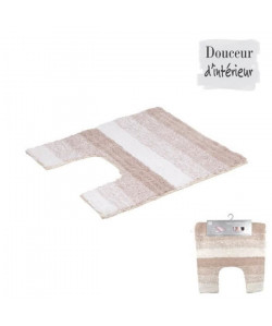 Contour de toilette 100% coton 55x50 cm Taupe r...