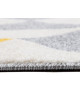 FORSA Tapis 80x150 cm jaune, anthracite et creme