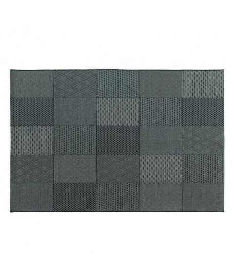 GARDEN Tapis Pablo Moderne 160x230cm Gris & Noir