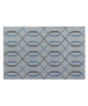 GARDEN Tapis Moderne 123x180cm Gris & Bleu