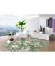 GARDEN Tapis Moderne 123x180cm Ivoire & Vert