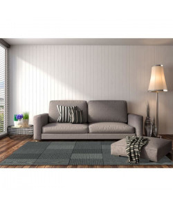 GARDEN Tapis Pablo Moderne 123x180cm Gris & Noir