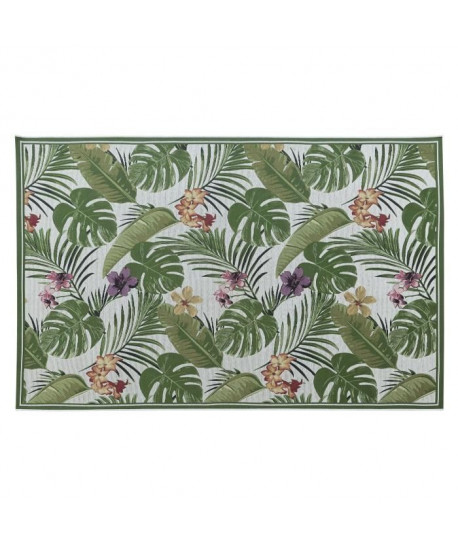 GARDEN Tapis Moderne 160x230cm Ivoire & Vert