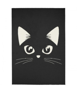 CAT Tapis pour enfant style contemporain 100% polypropylene  120x170 cm  Noir et blanc