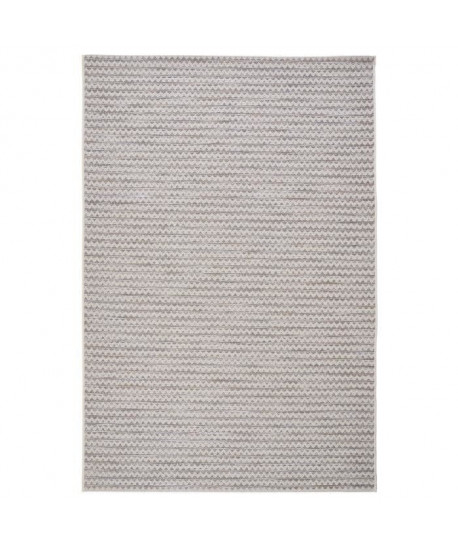 MANDARIN Tapis 160x230cm Laine & Gris falaise Rayure