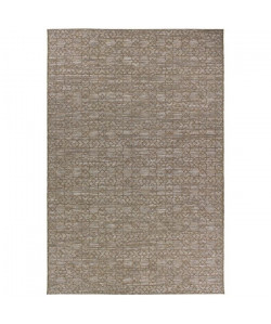 MANDARIN Tapis 160x230cm Mink & Gris falaise Rayure