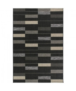 MANDARIN Tapis 160x230cm Noir & Anthracite