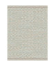 MANDARIN Tapis 160x230cm Laine & Bleu glacier Rayure