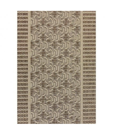 MANDARIN Tapis 160x230cm Mink & Bleu brut Croisé