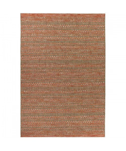 MANDARIN Tapis 120x170cm Mink & Rouge Rayure