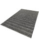 MANDARIN Tapis 120x170cm Noir & Anthracite Rayure