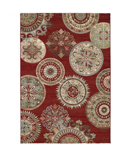 MADRID Tapis style Gabbeh 160X230 cm Bordeaux