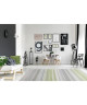 MADRID Tapis style contemporain 160X230 cm Blanc / Vert