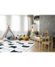 ROCCO Tapis enfants  120X170 cm  Creme / Anthracite