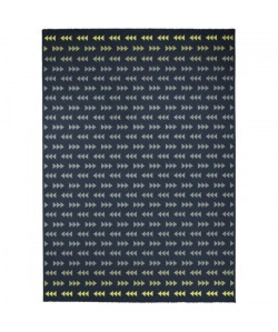 FAIRMONT Tapis contemporain  160X230 cm  Nuit / Citron