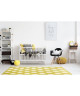 MADRID Tapis enfants 120X170 cm Jaune / Blanc