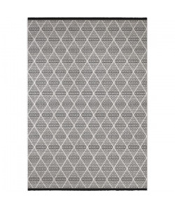 MADRID Tapis style contemporain 160X230 cm Blanc / Noir