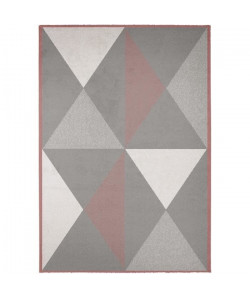 MADRID Tapis contemporain  160X230 cm  Charisma rose / Aspen Argent